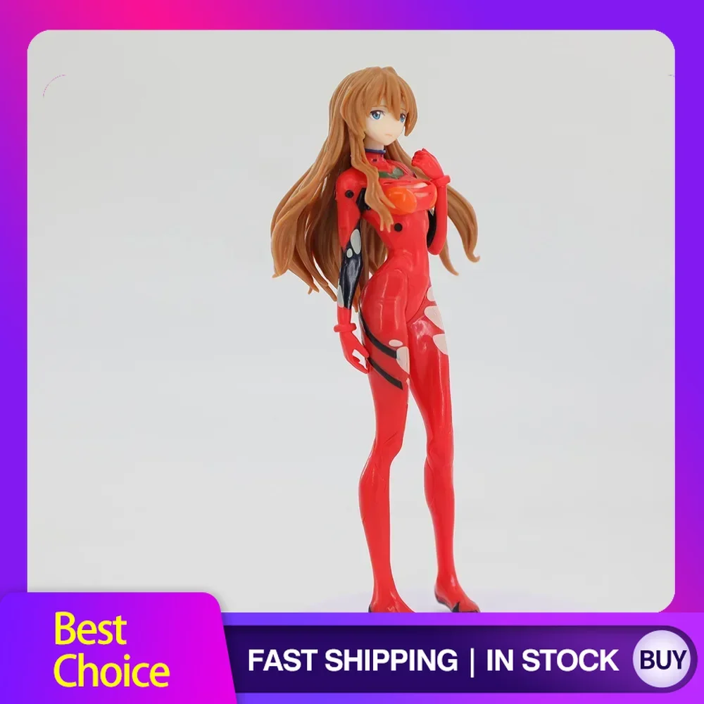 17 5 سنتيمتر إيفا أنيمي الشكل Asuka Langley Soryu الأحمر القتالية البدلة Ayanami Rei الدائمة نموذج سطح المكتب جمع الديكور اللعب دمية