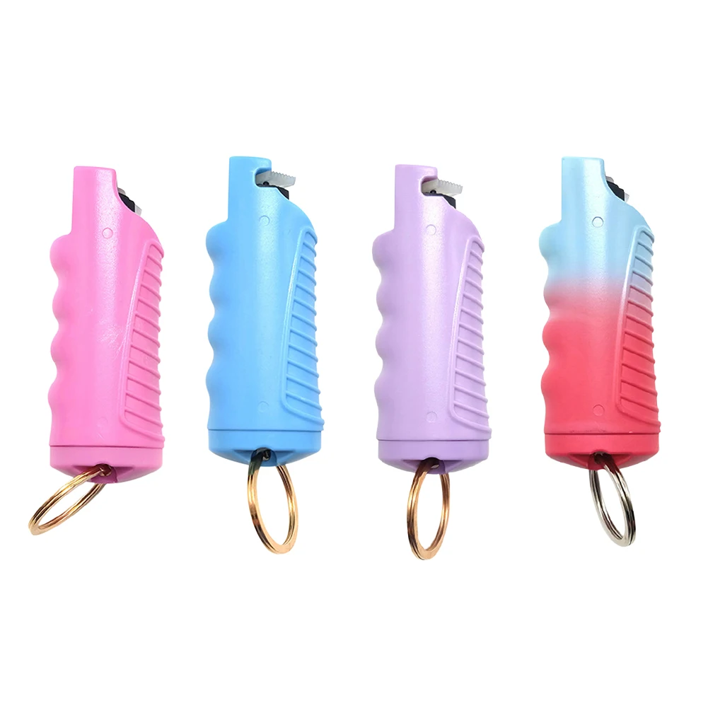 1-5PCS Multipurpose Pepper-spray Quick Release Women Protection Self Defense Spray with Finger Grip Self Defense Spray Keychain