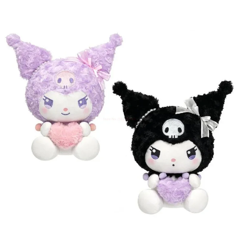 

New Sanrio Soft Plush Doll Kuromi Surprise Gift Series Black And Purple Sitting Posture Room Decoration Toy Children Kawaii Gift