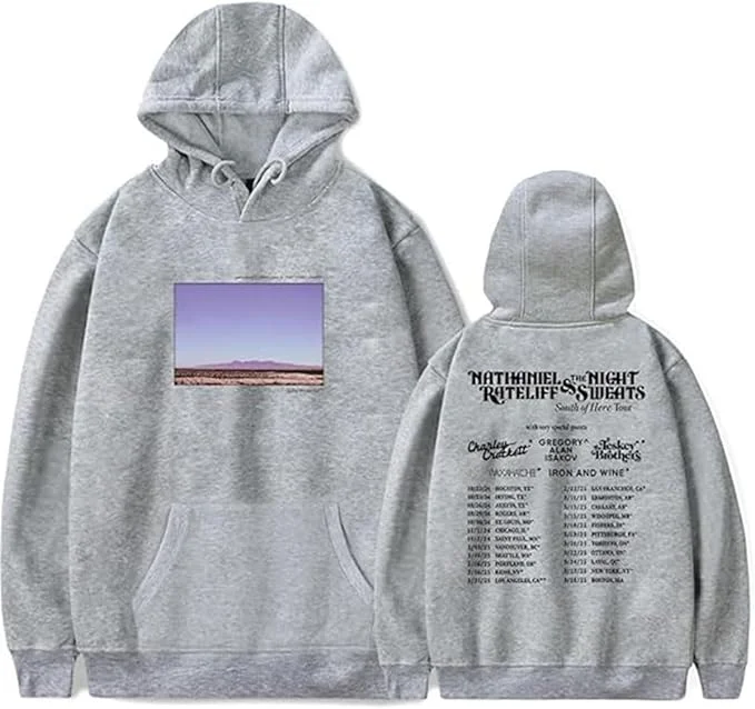 Nathaniel Rateliff Merch South of Here Tour 2025 풀오버 스웨트셔츠