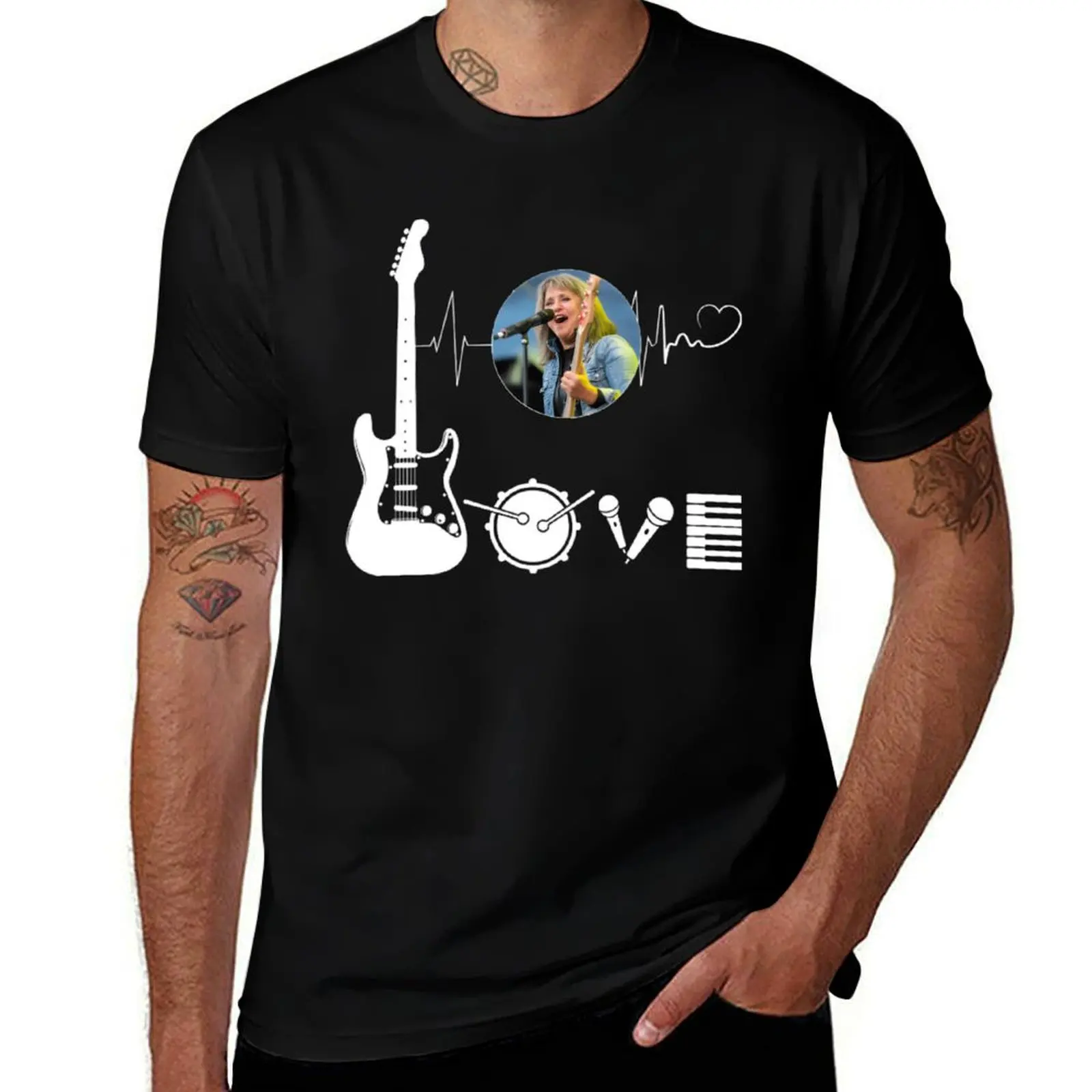 

IN MY HEART BEAT T-Shirt man t shirt designer t shirts for man cotton soft T-Shirt