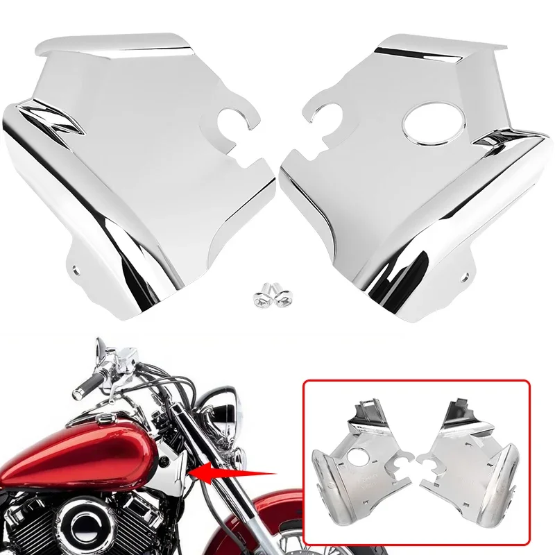 

Chrome Motorcycle Neck Trim Covers Metal for Yamaha XVS400 Drag Star 96-17 XVS650 Drag Star V-Star 650Custom Classic 97-03