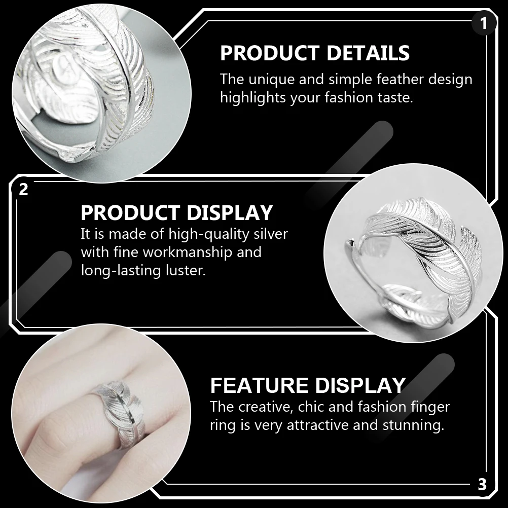 

for Girls Simulated Finger Female Hand Jewelry Women Gift Silver Adjustable Chic