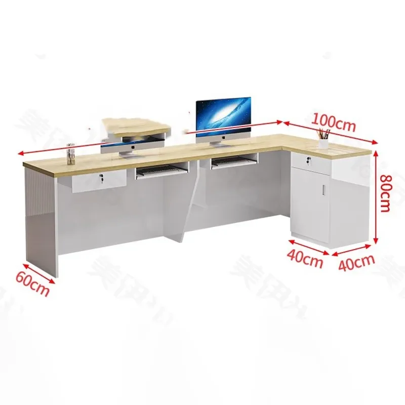 Display Luxury Reception Desk Trendy Modern Reception Desk Storage Aesthetic Vintage Salon Escrivaninha Commercial Furniture