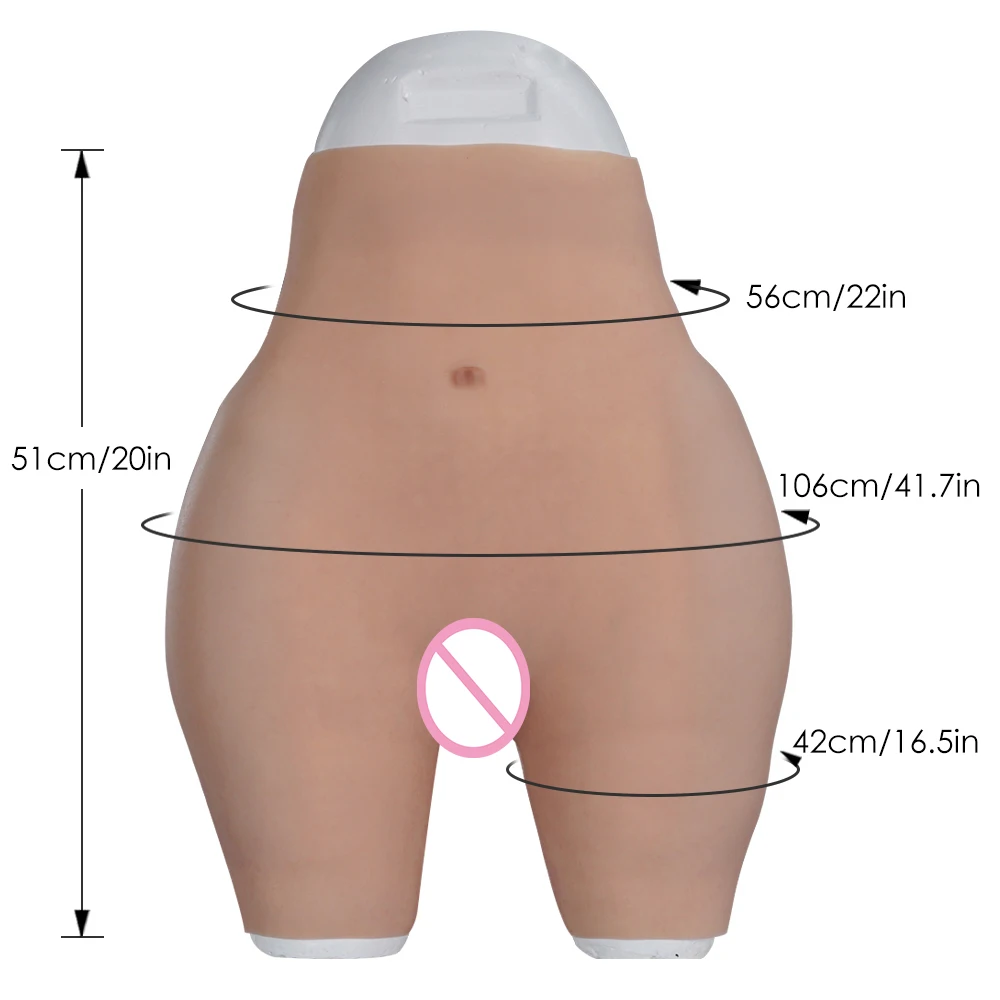 KnowU ซิลิโคนกางเกงหนาสะโพก Pad สะโพกเต็มกางเกงเซ็กซี่ก้นสําหรับคอสเพลย์ Transgender เกย์