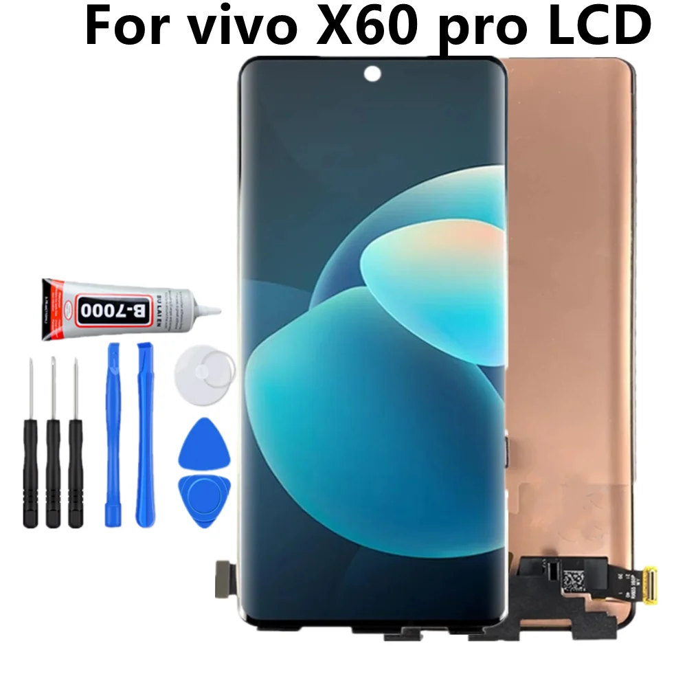 

100% Tested 6.56" For Vivo X60 Pro LCD Display Touch Screen Digitizer Assembly For Vivo X60T Pro+ LCD Screen Replacement Parts