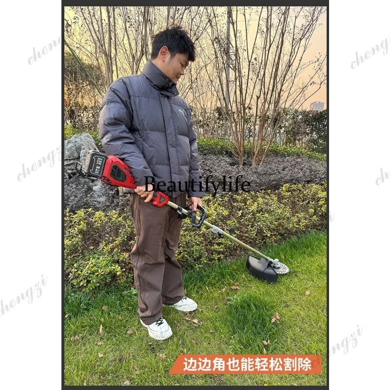 Electric lawn mower charging, handheld lawn mower, lithium battery messenger brush cutter, agricultural