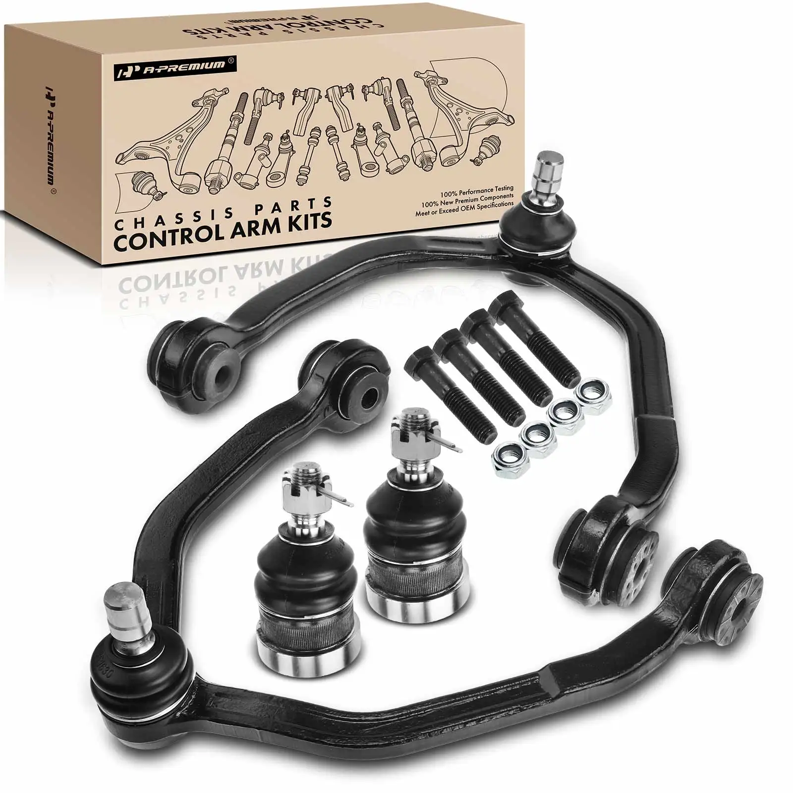 A-Premium 4x Front Lower Control Arm with Ball Joint for Mercury Cougar 1989-1997 Ford Thunderbird 1989-1997