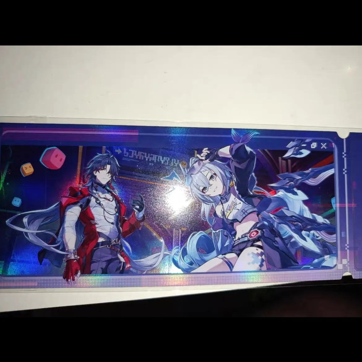 Honkai：Star Rail Figurine de cosplay de Silver Wolf Blade, carte laser, petite carte de collection, ornement, accessoires, cadeau d'Halloween