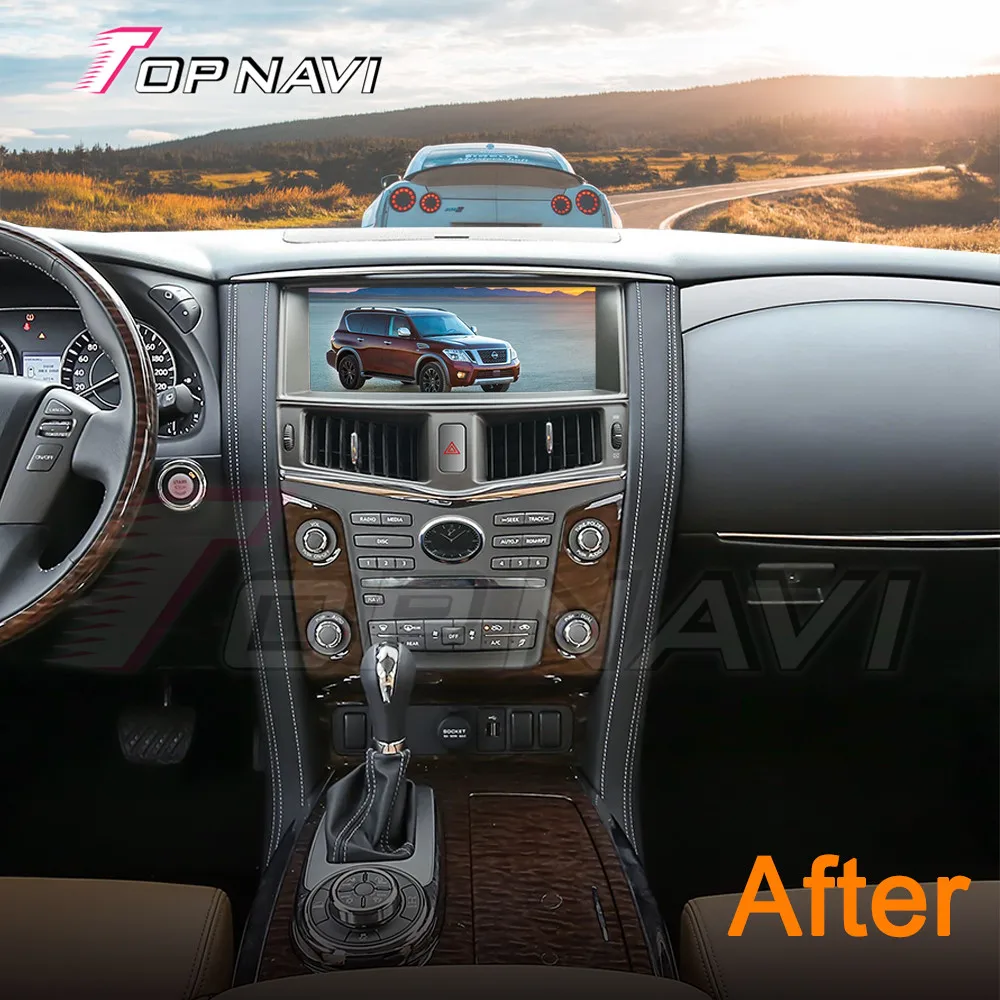 Car Screen 12.3 Inch Android 10 Interior Accessories for Nissan Patrol 2016 2017 2018 2019 Car Android Radio GPS Navigation
