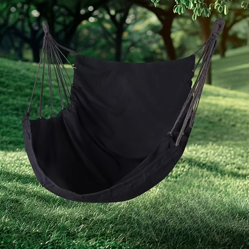 Portable Outdoor Swing Chair with Sturdy Hanging System - Heavy-duty Double-layer Fabric Construction, Comfortable Cushioning