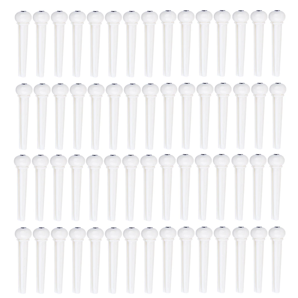 

100pcs Acoustic Guitar Bridge Pins Durable String Pegs White Replacement Parts For Ballad Studs High Strength