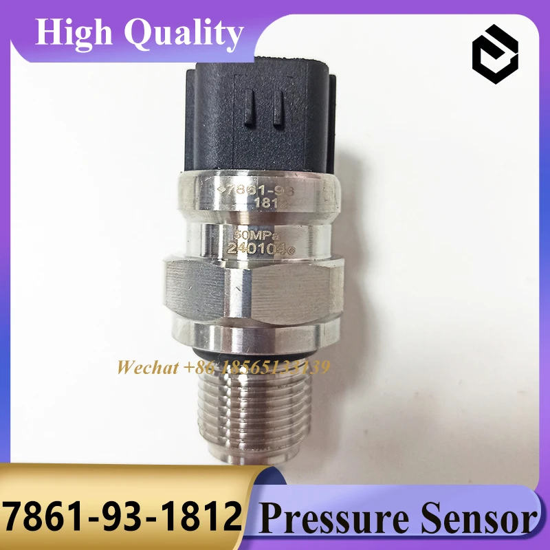 Sensor de pressão, 7861-93-1812 para PC200-8 PC210-8 PC220-8 PC240-8 PC300-8 Peças de escavadeira