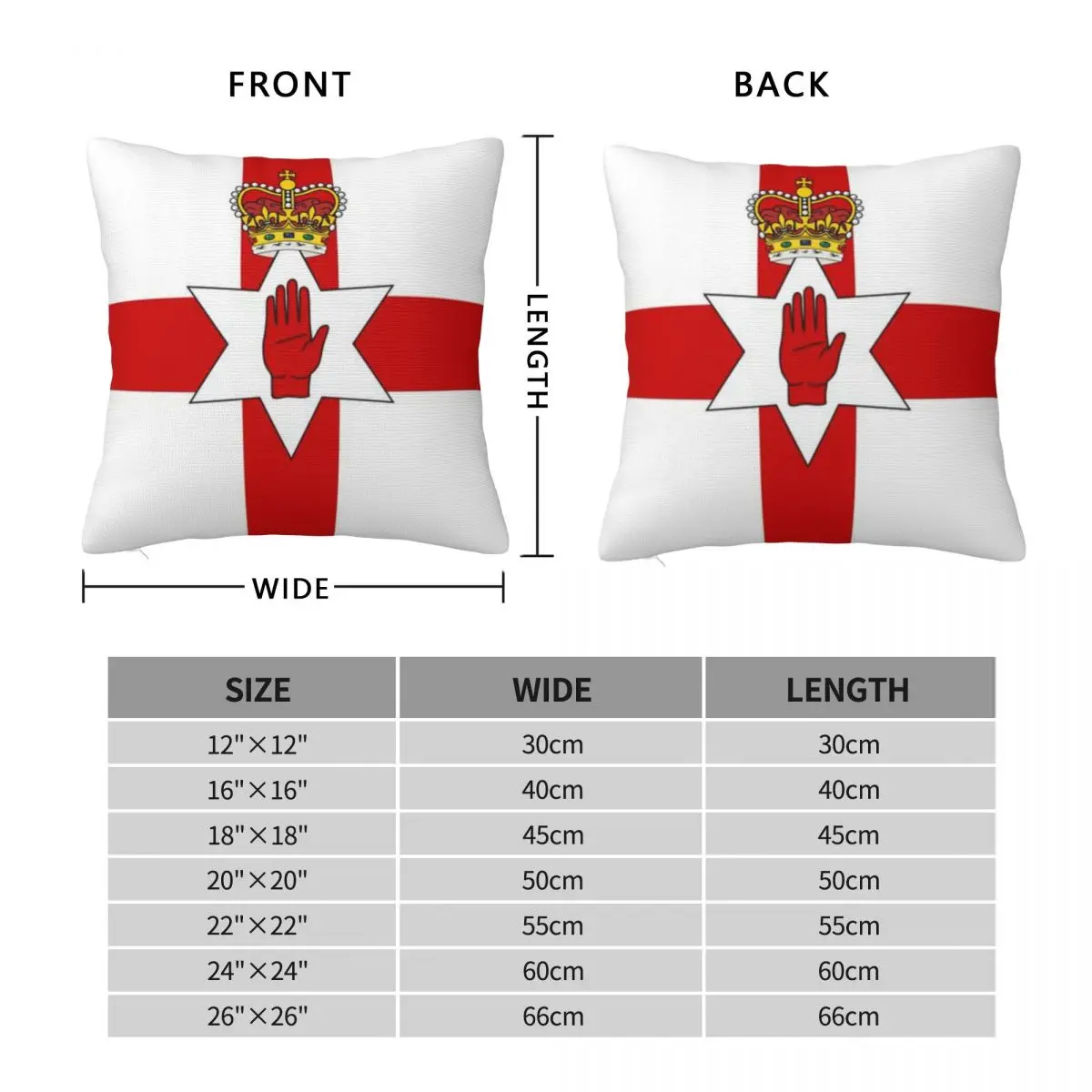 Ulster Banner Flag Of Northern Ireland A Pillow Case