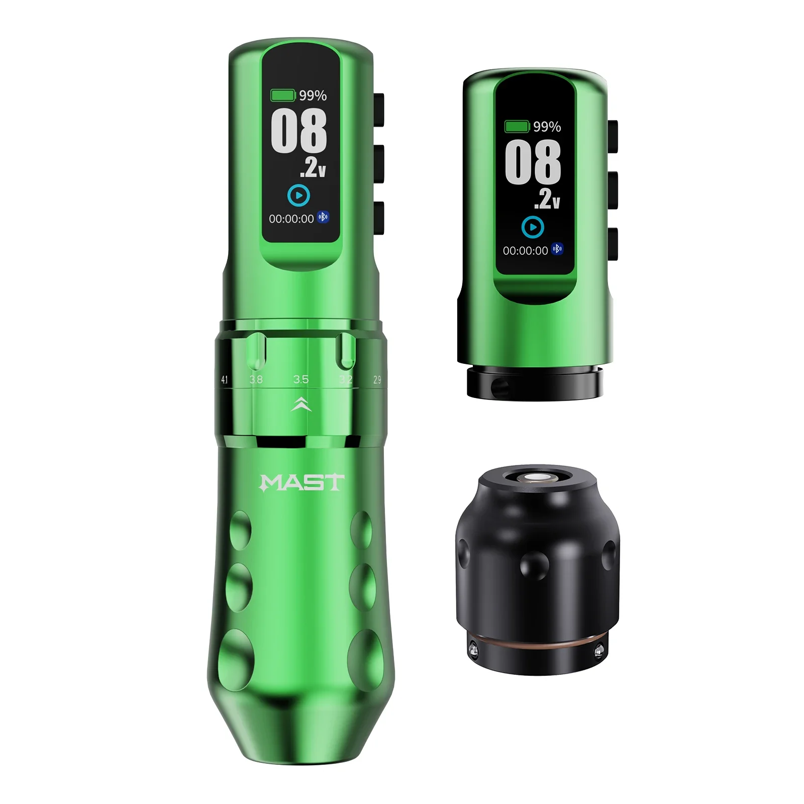 Mast Flip 4 Pro Volledige Draadloze Tatoeëerkit 7 Slagen (2,5-4,5 mm) 2 Batterijen 2000 mAh voor Lijnwerk Schaduw en Kleuring Tatoeëerspullen