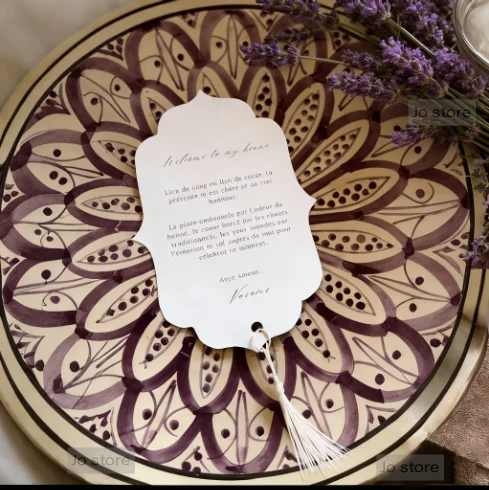 

Custom Elegant Marhaba Henna Day Card Table Menu Decoration Islamic Muslim Wedding Party Invitation