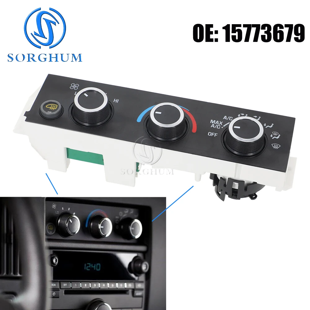 

Air Conditioning Control A/C Heater Climate Control Module For Chevrolet Express GMC Savana Pasajeros 2008-2022 599-294 15773679