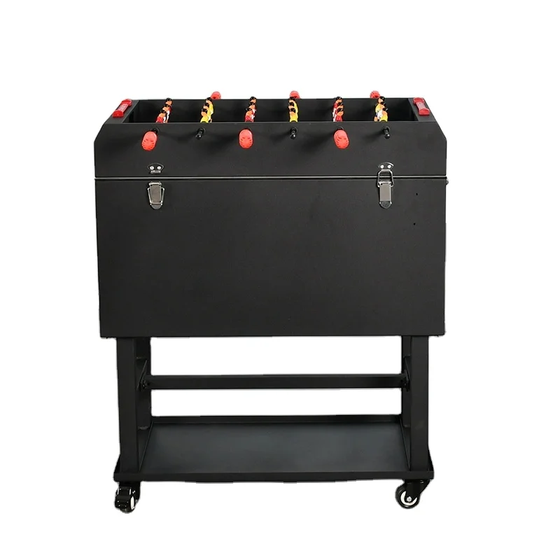 

27-дюймовый футбольный стол-холодильник с ящиком для охлаждения и колесами