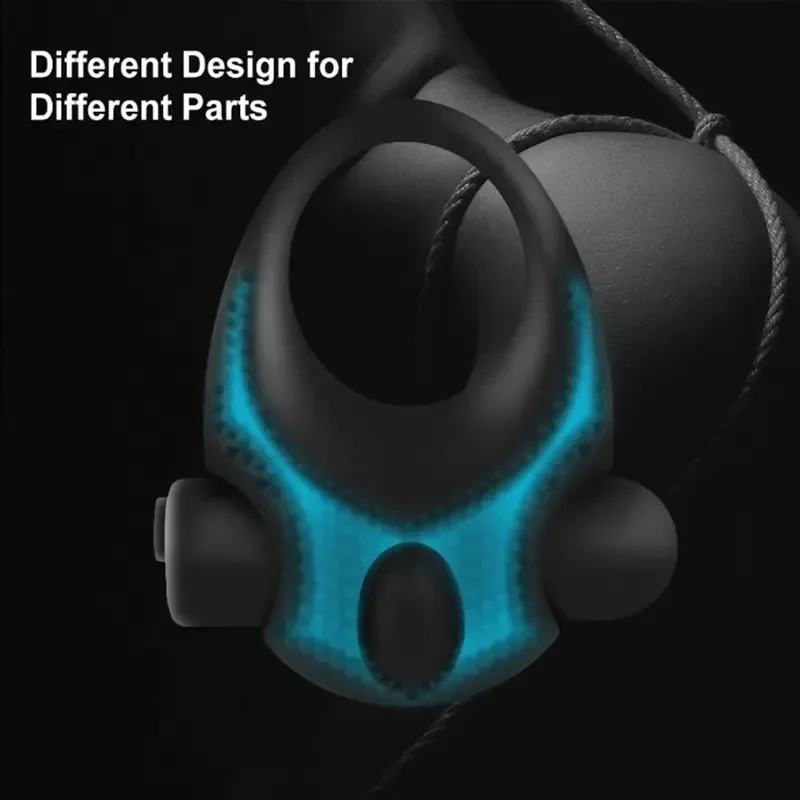 Male 10 Frequency Vibrate Cockring Penis Cock Ring on Man Delay Ejaculation Sex Toys Men Couple Rings Penisring Toy for