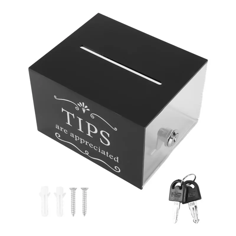 best-choice-tip-jars-for-money-6-x-4-x-5-inch-tip-collection-box-with-lock-donation-suggestion-box-for-tip-storage-raffling-bo