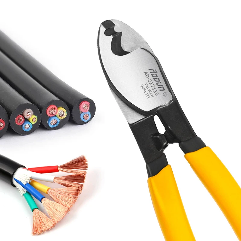 BAIHU 6/8/10 Zoll isolierter Kabelschneider Elektriker Professionelle Zange Stoßdämpfer Abisolierzange Kabel Schere Handwerkzeuge – Detail 10