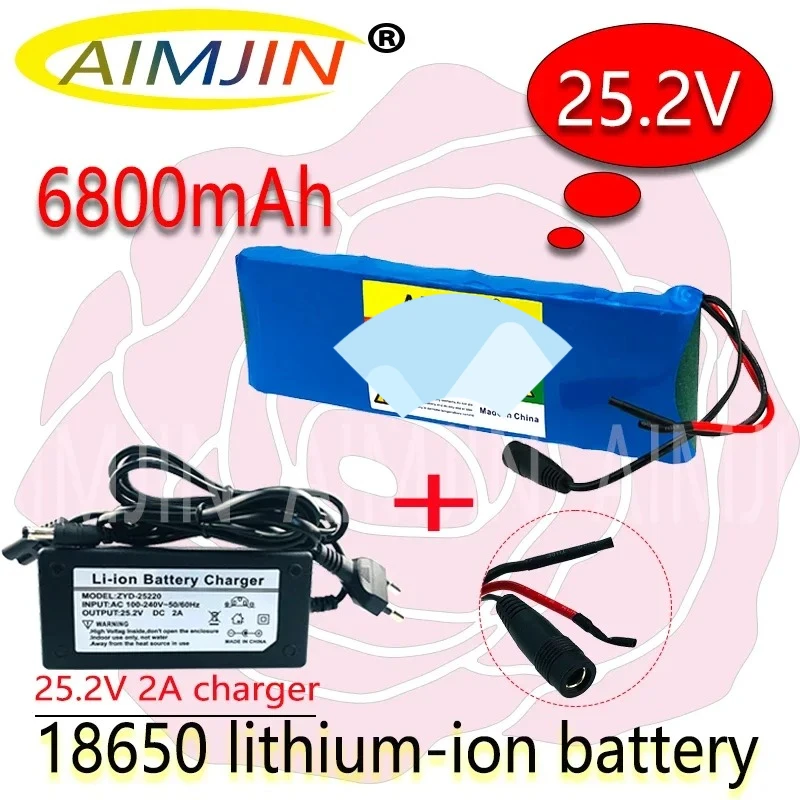 

Newly upgraded Batteria al litio 18650 di grande capacità da 25,2 V 6800 mAh Batteria di alimentazione BMS 6S2P