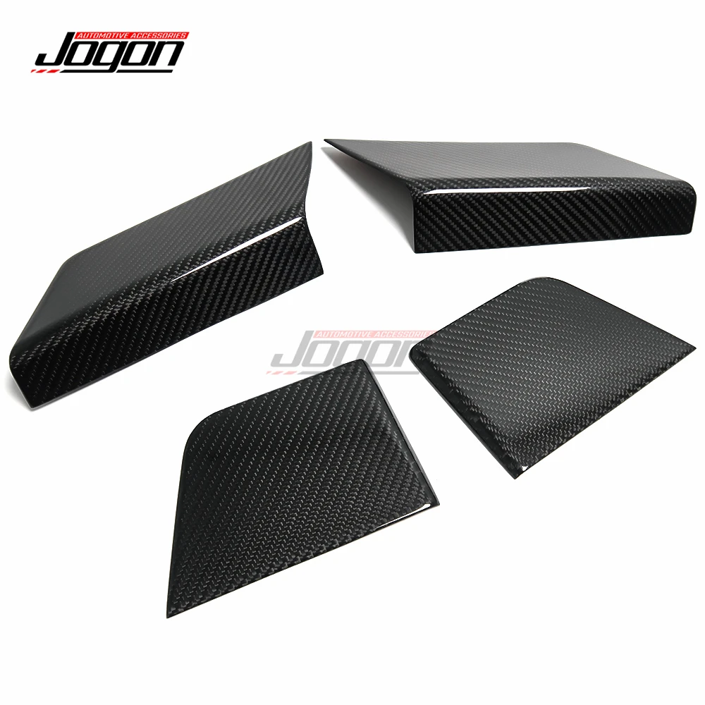 For Ford F150 Raptor R 2021-2024 Dry Carbon Fiber Car Interior Side Door Panel Stickers Cover Trim Accessories