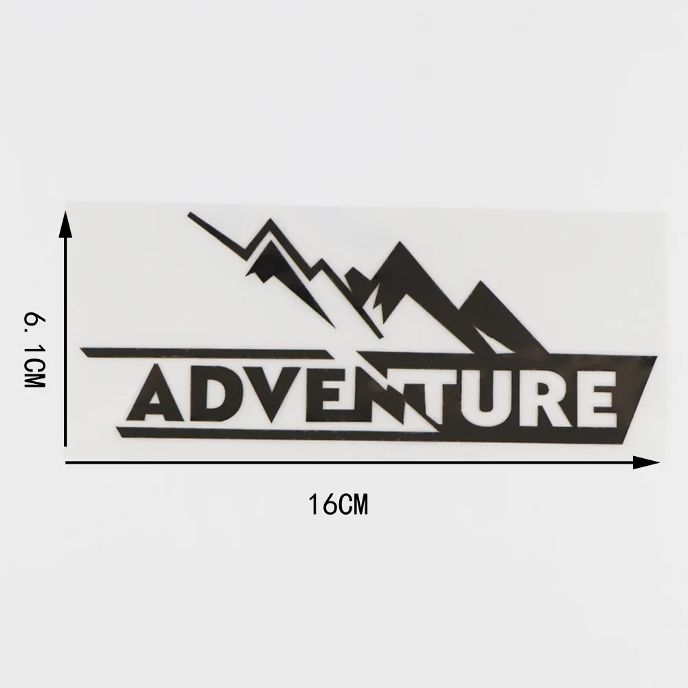

Personality ADVENTURE Car Sticker Vinyl Waterproof Decal Modern Art Fashion Cartoon Black/Silver 16X6.1CM