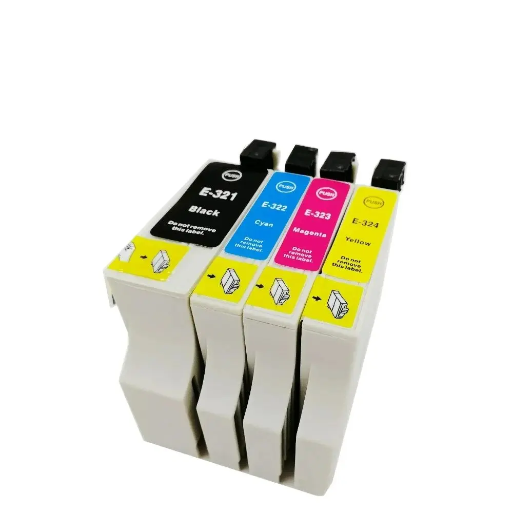 

T0321 T0322 T0323 T0324 Цветной совместимый струйный картридж премиум-класса для принтера Epson Stylus C82 C80