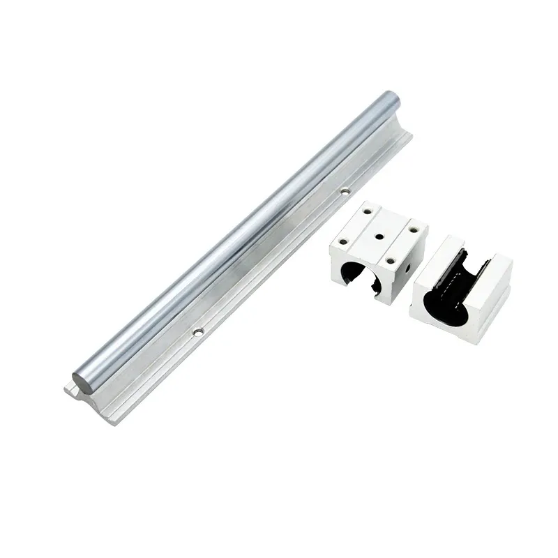 LIJUN 2 قطعة SBR10 SBR12 SBR16 SBR20 SBR25 دليل خطي السكك الحديدية + 4 قطعة SBR-UU كتل المنزلق النقل لجزء CNC XYZ محور ثلاثية الأبعاد راوتر