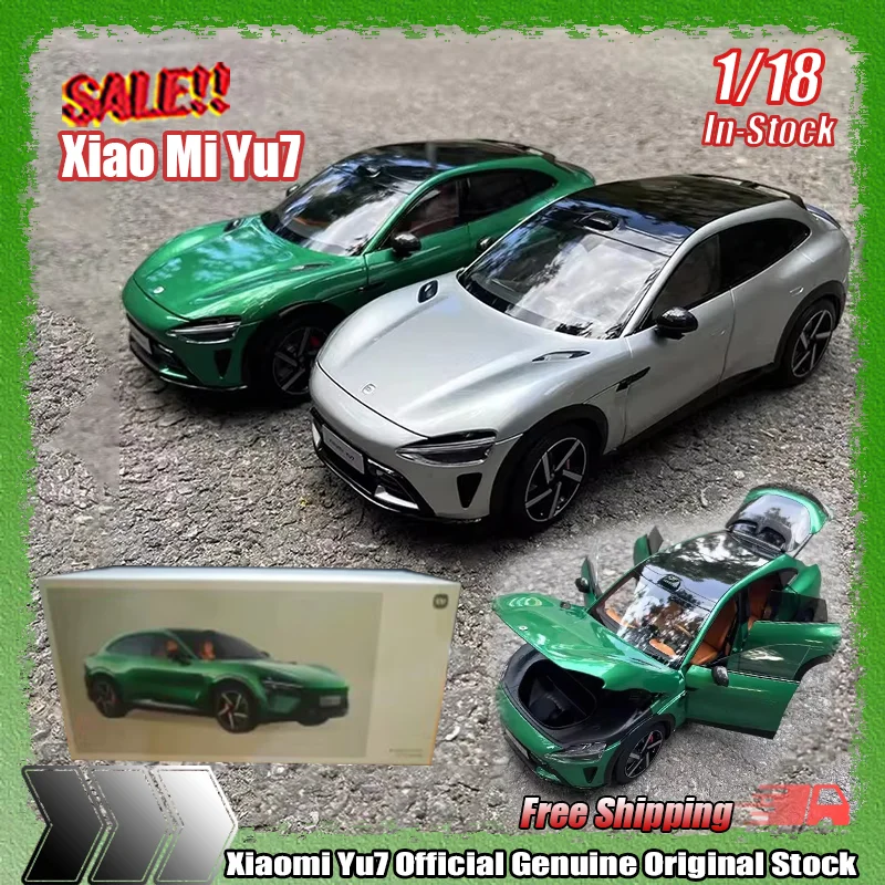 

Новый Xiaomi Yu7 1:18 Yu7 официальный подлинный оригинальный сток моделирование сплава микро-литье под давлением модель автомобиля на заказ детские игрушки подарок
