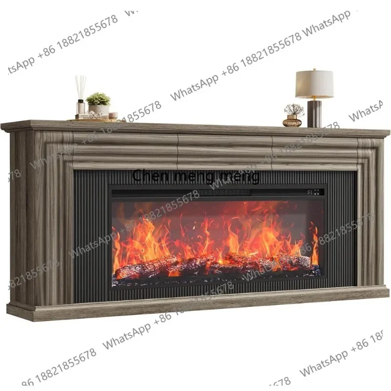 

Тумба под телевизор zH70 для электрического камина 42 дюйма, телевизоров Armhouse или 65-75 дюймов, развлекательный центр с ящиками, глянцевый дизайн, серый дуб, серия Living