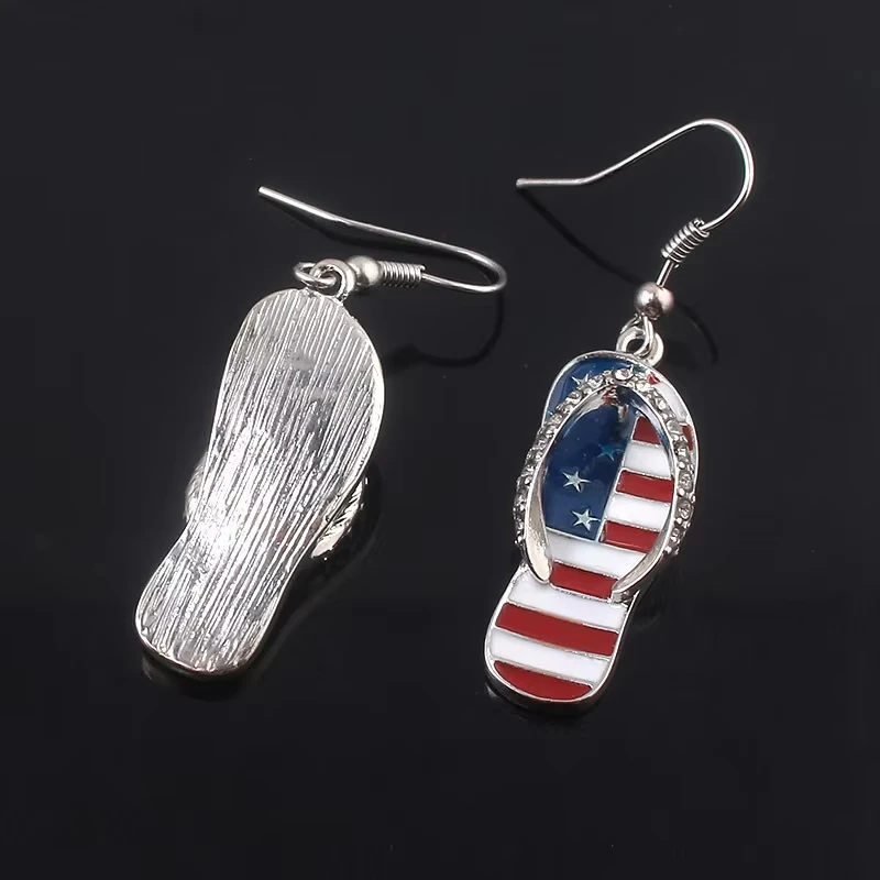 Jianjie Color Collision Dripping Oil Star Personality Drop Earrings for Women Independent Free Slipper Design Unique Ear Jewelry