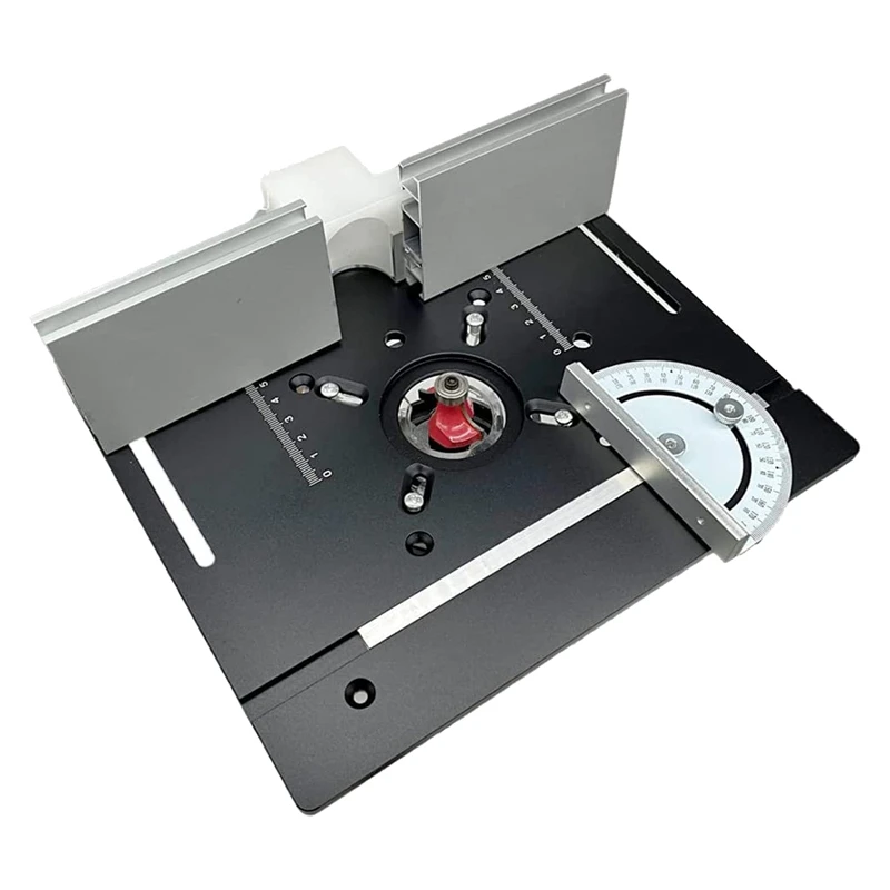 Hot Router Table Insert Plate Aluminum Alloy Wood Milling Flip Board Trimming Machine Engraving Auxiliary Tool