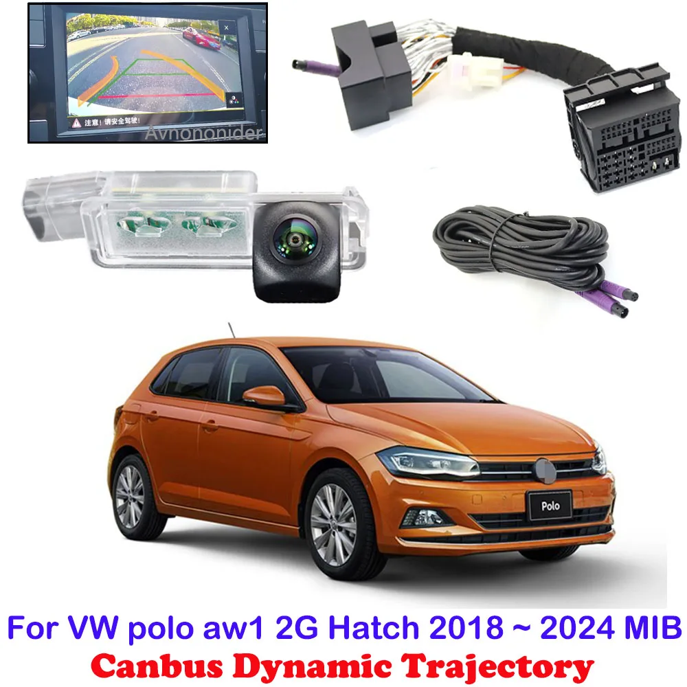 car-backup-rear-view-camera-for-vw-polo-aw1-2g-hatch-2018-~-2024-mib-mqb-unit-add-oem-reversing-camera-plug-play-no-coding