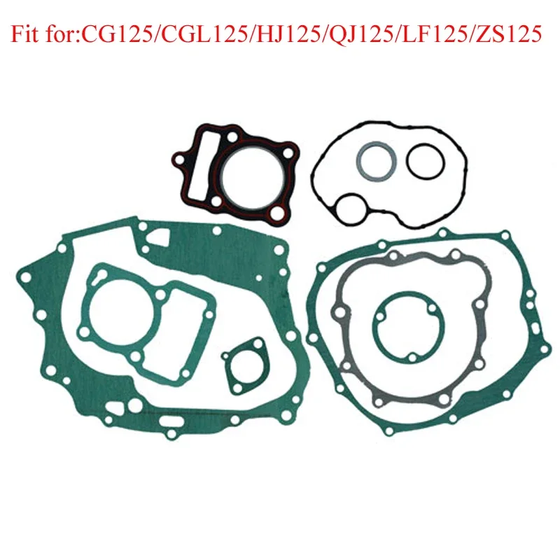 

Motorcycle Engine Gaskets Kit for Honda CG125 56.5mm CG150 62mm CG200 63.5mm CG250 67mm Cylinder Crank Case Clutch Magneto Cover