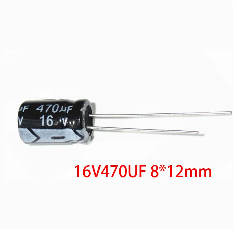 20PCS 16V470UF 8*12mm 470UF 16V 8x12 mm Aluminum Electrolytic Capacitor DIP