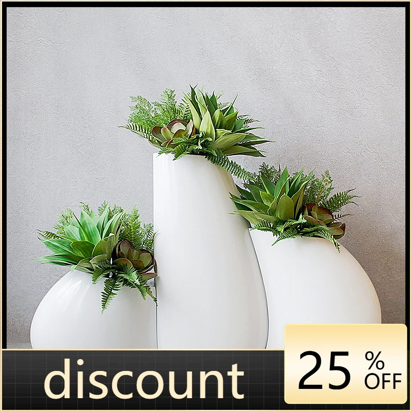 

LTT Modern Nordic Composite FRP Floor-to-ceiling Vase Flower Arrangement Flower Arrangement Flower Ware