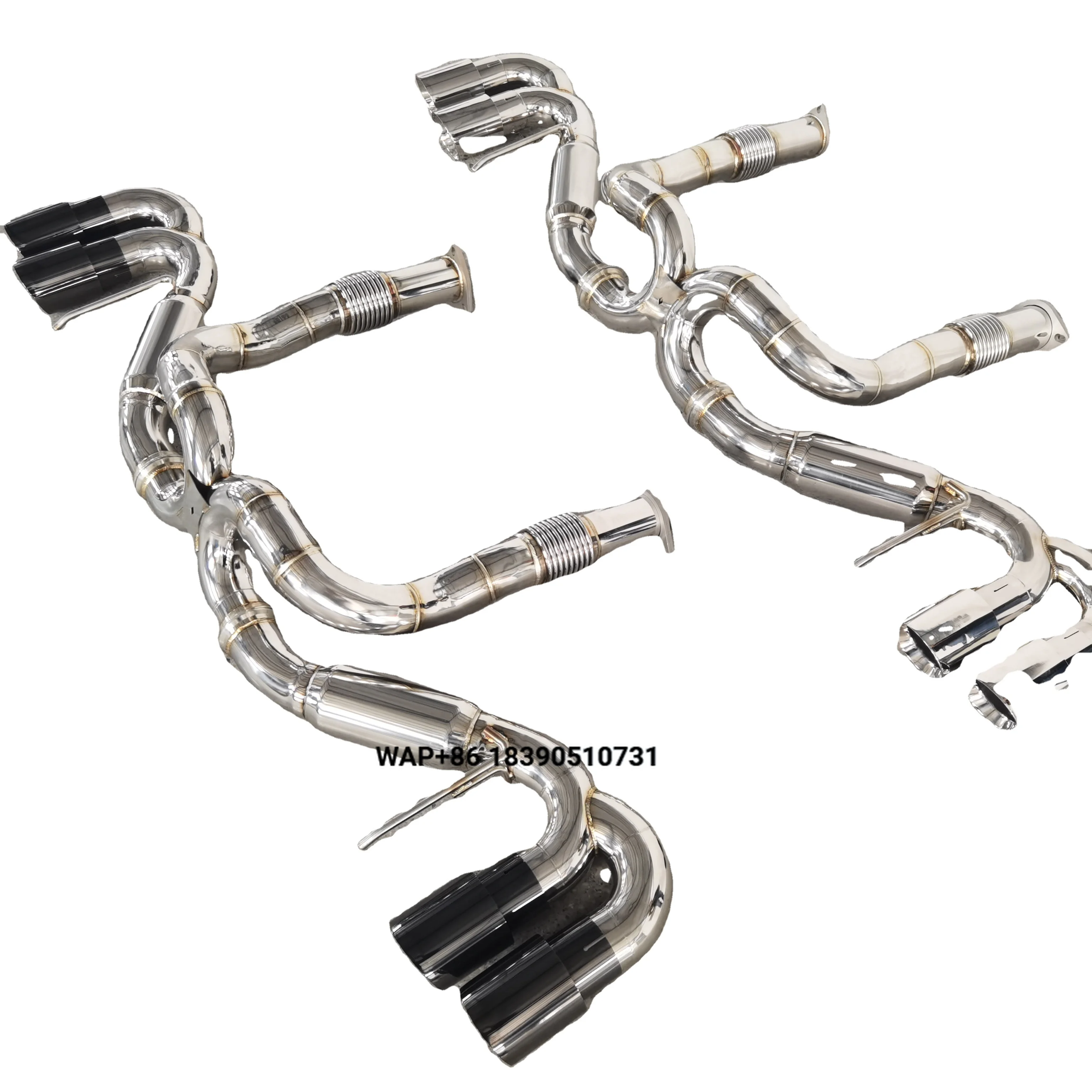 Performance Exhaust Catback for CORVETTE C8 2019-2023 Straight Pipe Header Valvetronic 304SS Catback Muffler