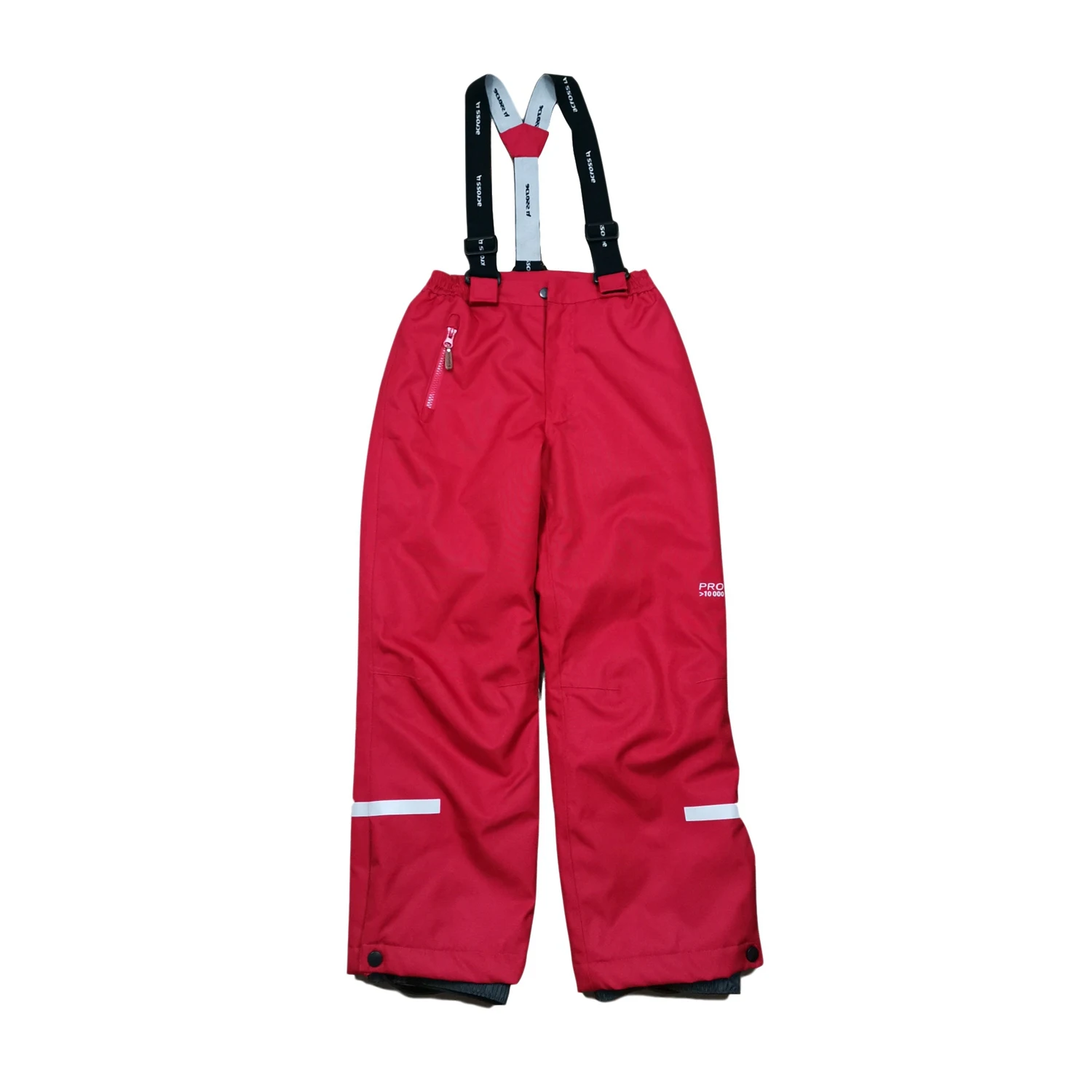 Children'S Ski Wear Fashion Oxford Cloth Ski Pants Warm and Windproof Suitable for Outdoor Sports Red