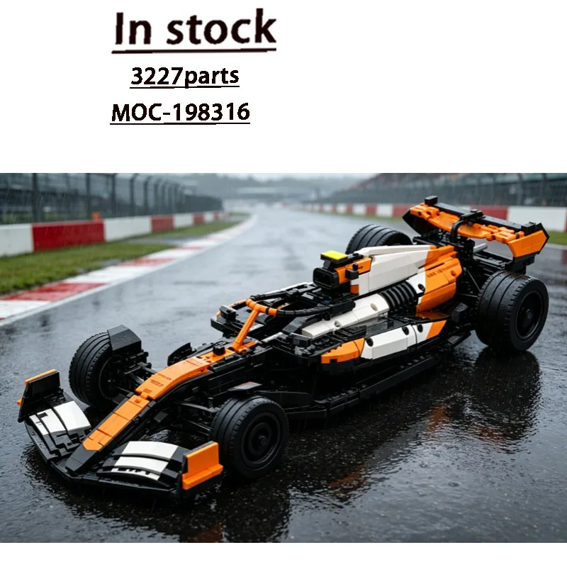 MOC-198316 New City 1:8 Sports Iconic Supercar Racing Brick Model 3227 Parts MOC New Year Educational Christmas Toy Gift