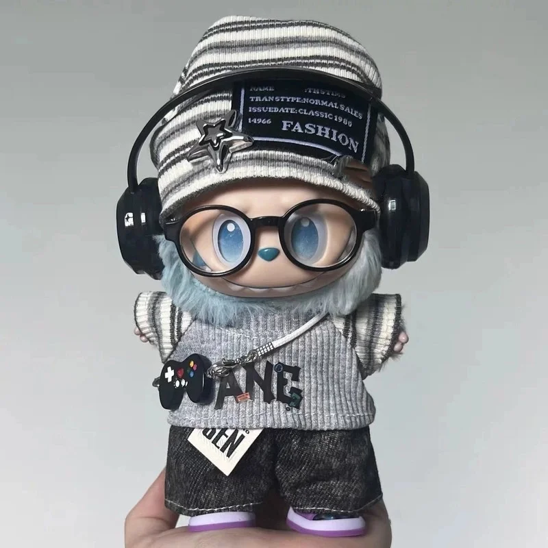لملابس دمى Labubu مناسبة للأجيال الثانية والثالثة الأمل محظوظ 17 سنتيمتر ملابس دمى الفينيل مجموعة هدايا المهرجان #2