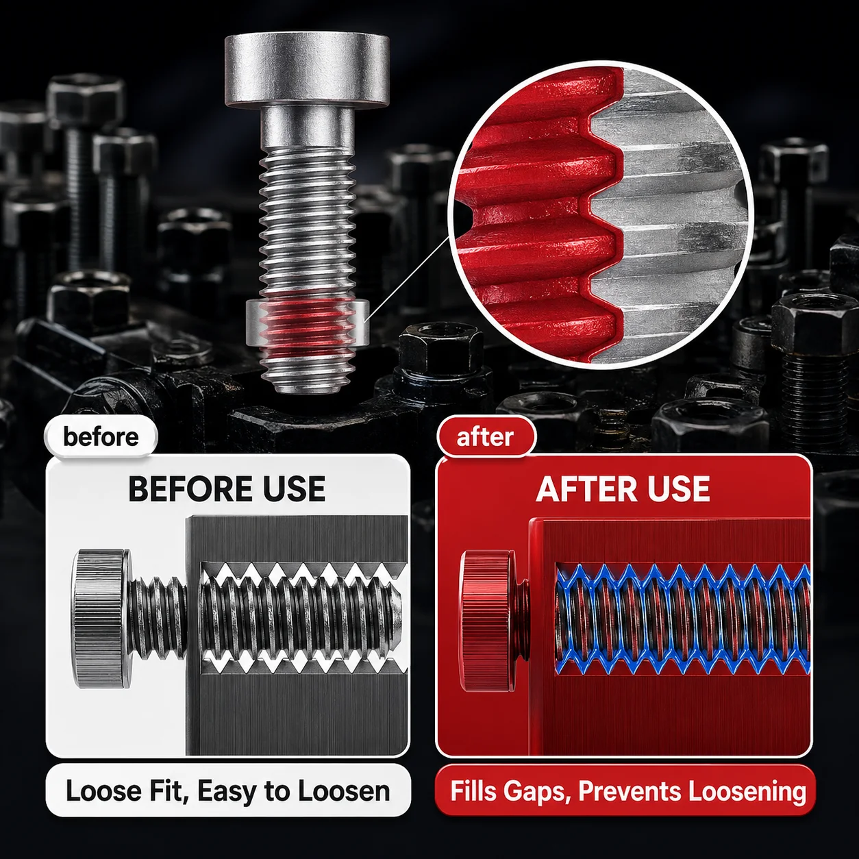 10ml SongTech Loctite 243 242 222 262 263 270 271 272 277 290 Threadlocker Thread Locking Agent Screw Glue Anaerobic Adhesive