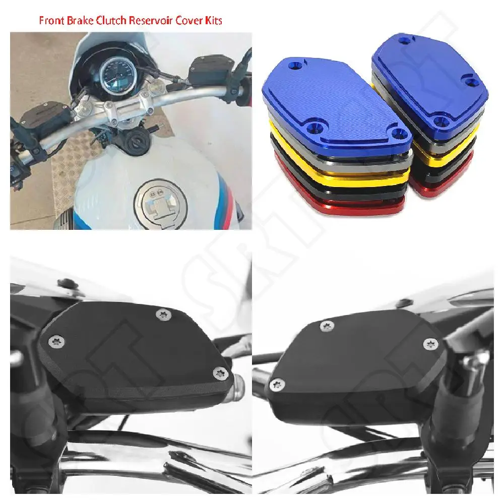 

Fits for BMW R NineT R9T Scrambler Racer Pure Urban GS 2017-2020 Motorcycle Front Brake And Clutch Reservoir Cover Cap Kits