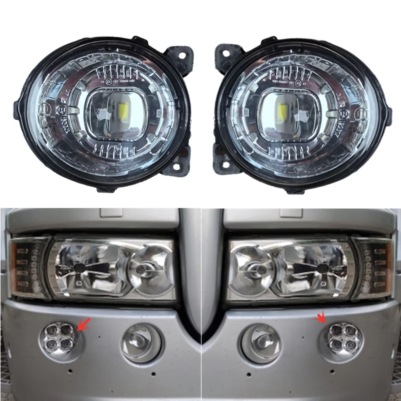 

1pair White E4 E9 Led Lens Fog light For Scania G P R series Fog Lights OEM 1931614 1931613