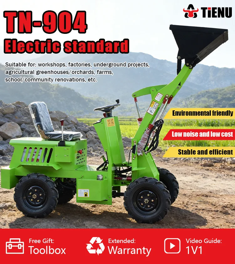 Elektrische Mini-Lader für den Haushalt, Elektrostapler für Baustellen und Bulldozer zur Reinigung von Viehmist auf Bauernhöfen – Detail 1