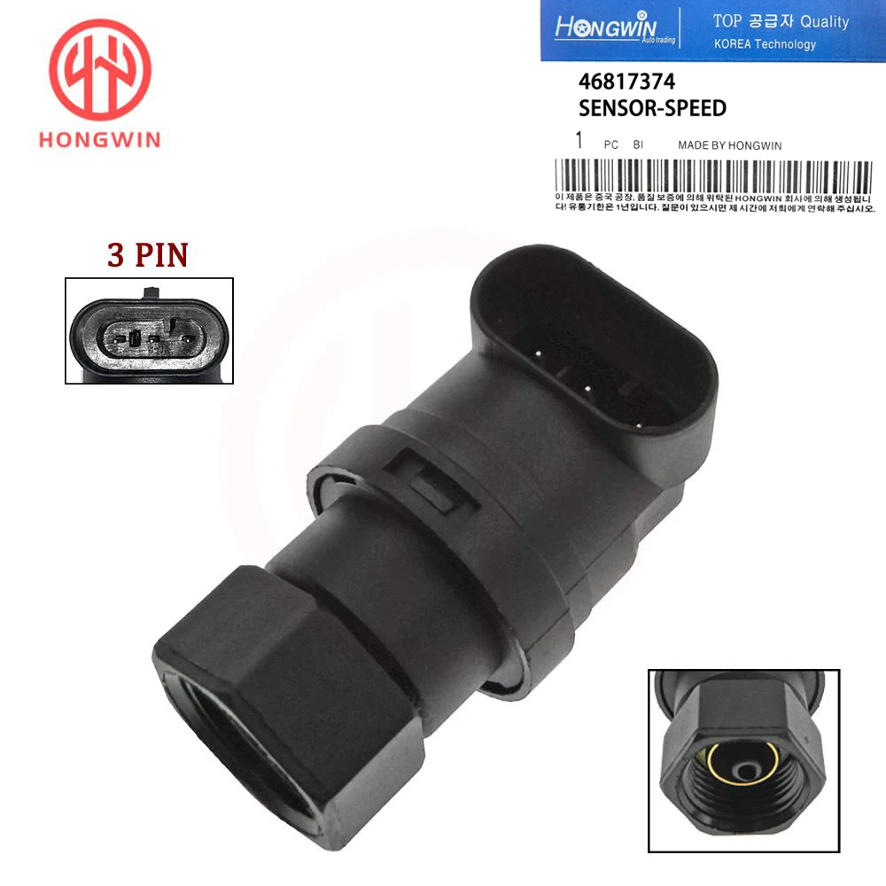 46817374 46758006 Odometer Gearbox Vehicle Speed Sensor & Connector Plug Wire For Fiat Bravo Doblo Panda Marea Barchetta  Lancia