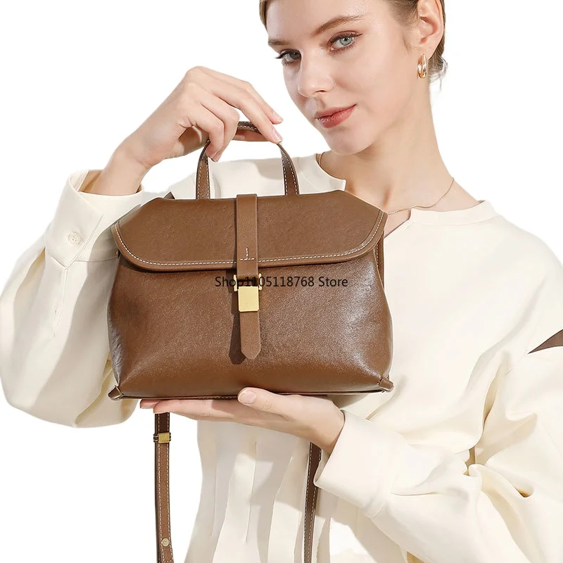 

Женские сумки из натуральной кожи, роскошная дизайнерская сумка, трендовые женские сумки на плечо, высококачественная сумка через плечо из воловьей кожи