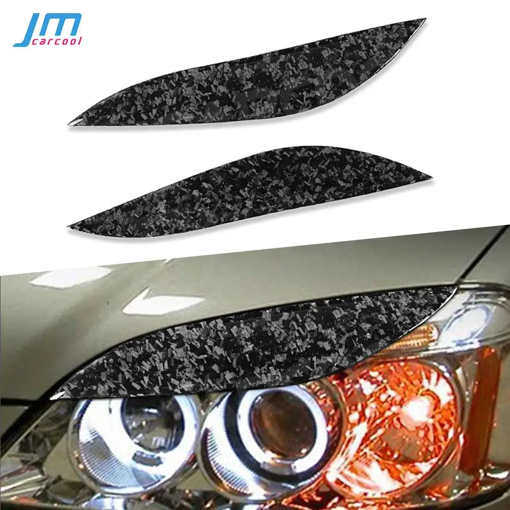 

Car Eyebrow Headlight Covers for Honda Civic 2001-2003 Forged Carbon Fiber Front Bumper Eyelids Car Styling