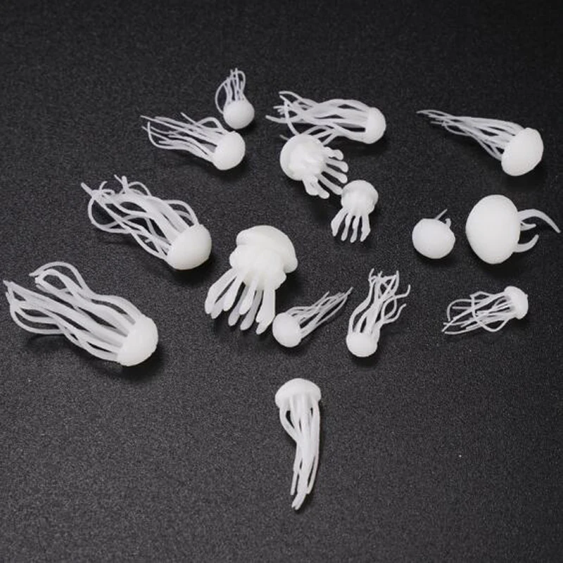 Mixed 3D Micro Jellyfish Landscape Mini Animals DIY Craft Handmade Resin Jewelry UV Epoxy Jewerly Filling Molds Mini Figurines